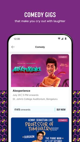 insider.in: Events Near You для Android — скриншот 3