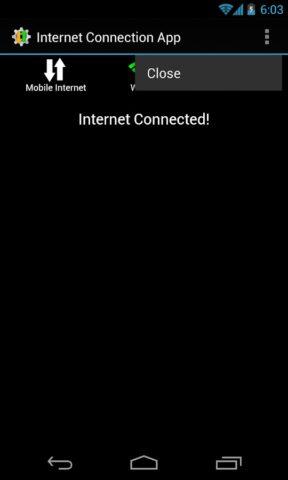 проверка подключения интернету для Android — скриншот 4