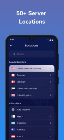 1ClickVPN для Android — скриншот 2