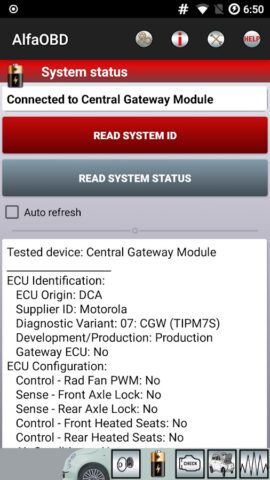 AlfaOBD Demo для Android — скриншот 3