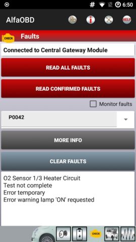 AlfaOBD Demo для Android — скриншот 4
