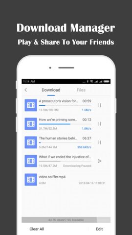 All Video Downloader для Android — скриншот 3