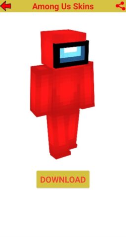 Among Us Skins minecraft для Android — скриншот 2