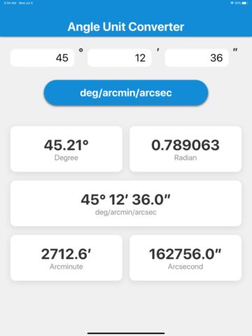 Угол конвертер для iOS — скриншот 5