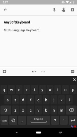 AnySoftKeyboard для Android — скриншот 1