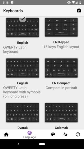 AnySoftKeyboard для Android — скриншот 2