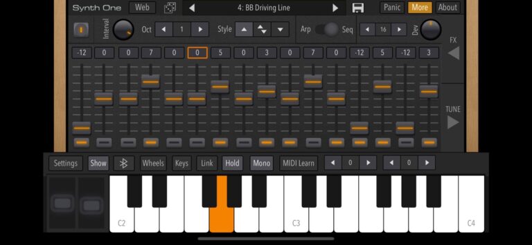 AudioKit Synth One Synthesizer для iOS — скриншот 3