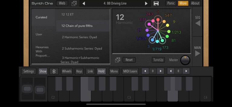 AudioKit Synth One Synthesizer для iOS — скриншот 4