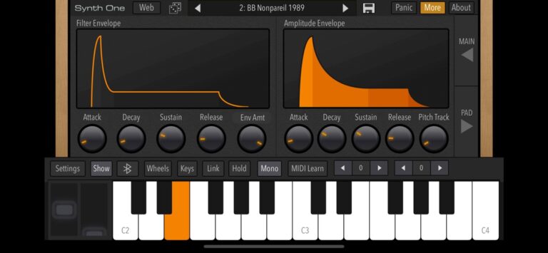 AudioKit Synth One Synthesizer для iOS — скриншот 5
