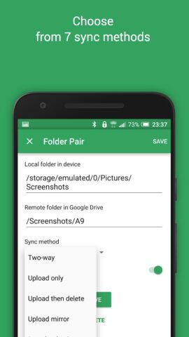 Autosync for Google Drive для Android — скриншот 5
