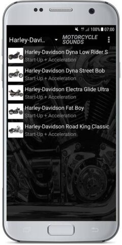 звуки мотоциклов для Android — скриншот 3