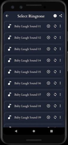 детский смех звучит для Android — скриншот 3