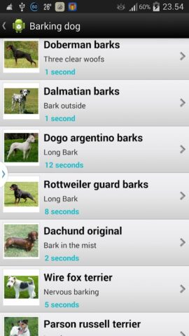 Лающая собака Звуки для Android — скриншот 3