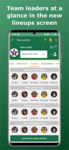 Basketball Stats Assistant для Android — скриншот 5