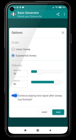Bass Generator. Subwoofer Test для Android — скриншот 5