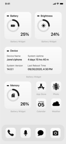 Battery Widget & Color Widgets для iOS — скриншот 3