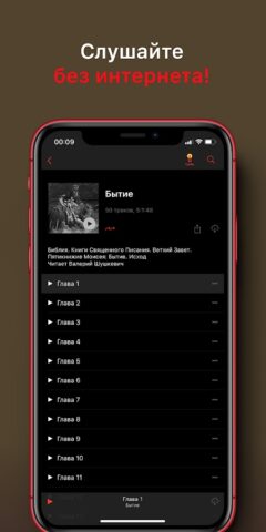 Библия: Слушать и читать для Android — скриншот 2