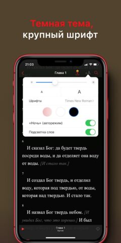 Библия: Слушать и читать для Android — скриншот 4