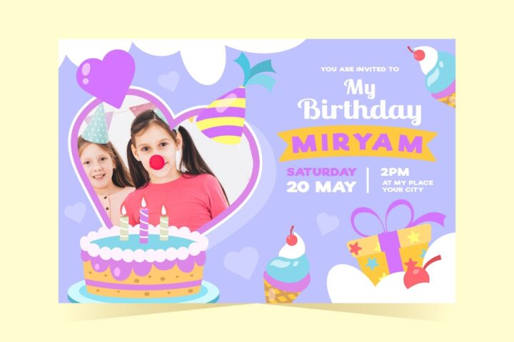 Birthday invitation maker для Android — скриншот 5