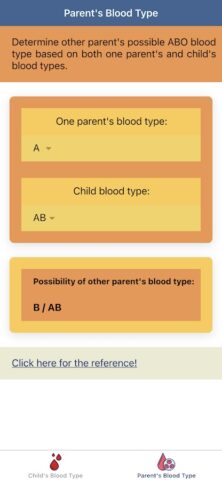 Калькулятор Группы Крови для Android — скриншот 2