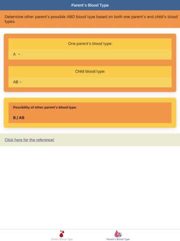 Калькулятор Группы Крови для Android — скриншот 4