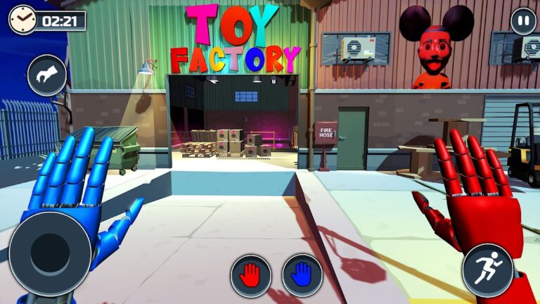 Blue Monster Scary Toy Factory для Android — скриншот 1
