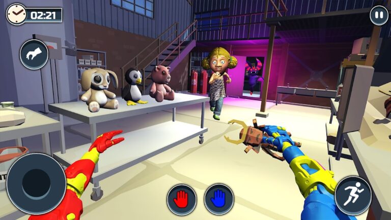 Blue Monster Scary Toy Factory для Android — скриншот 2