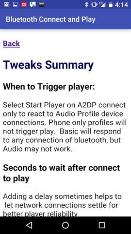 Bluetooth connect & Play для Android — скриншот 5