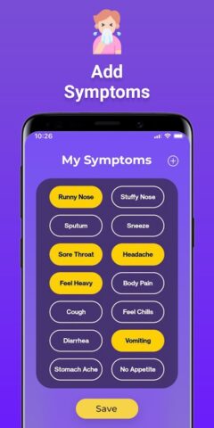 Приложение температуры тела для Android — скриншот 4
