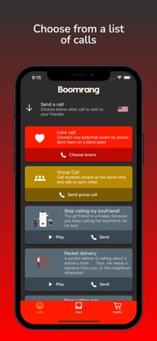 Boomrang — Prank Phone Calls для iOS — скриншот 1
