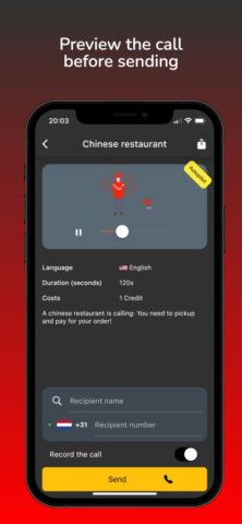 Boomrang — Prank Phone Calls для iOS — скриншот 2