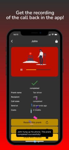 Boomrang — Prank Phone Calls для iOS — скриншот 3