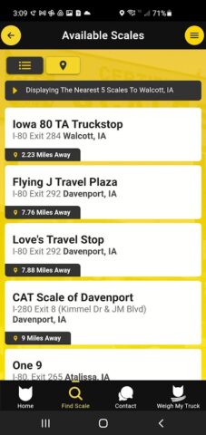CAT Scale Locator для Android — скриншот 4