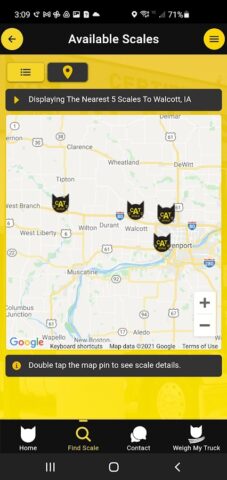 CAT Scale Locator для Android — скриншот 5