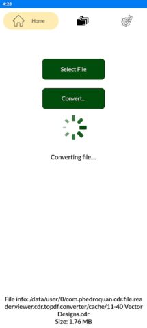 CDR File Opener & Converter для Android — скриншот 2
