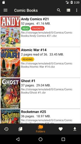 CDisplayEx Comic Reader Lite для Android — скриншот 1