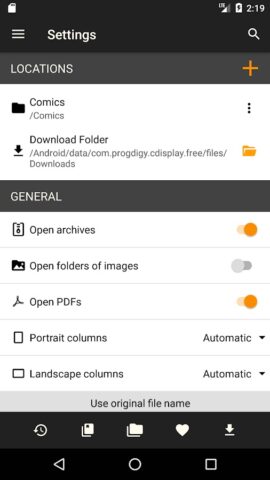 CDisplayEx Comic Reader Lite для Android — скриншот 4