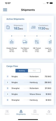 COSCO SHIPPING Lines для iOS — скриншот 4