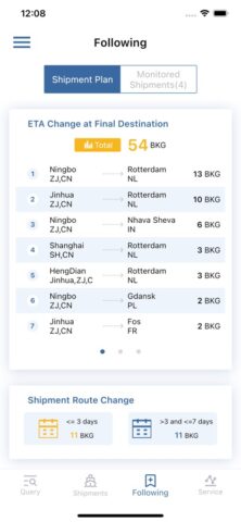 COSCO SHIPPING Lines для iOS — скриншот 5
