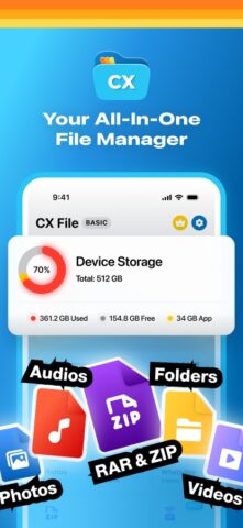 CX File Explorer & Manager для iOS — скриншот 1