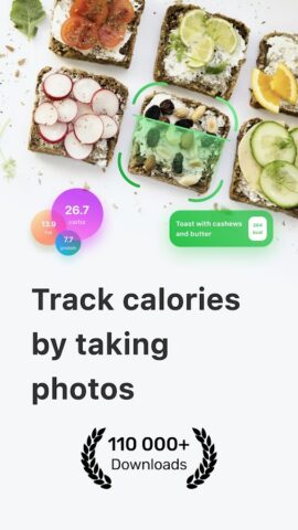 Calorie Calculator+ by FoodFly для Android — скриншот 1