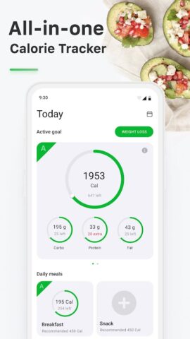 Calorie Calculator+ by FoodFly для Android — скриншот 3