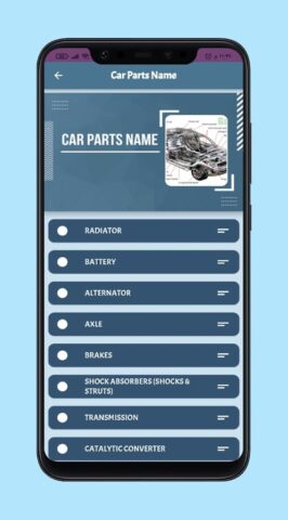 Car Parts Name для Android — скриншот 2