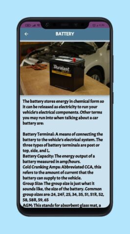 Car Parts Name для Android — скриншот 4