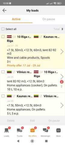 Cargo.KZ для Android — скриншот 3