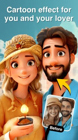 Cartoon Face: AI Photo Editor для Android — скриншот 1