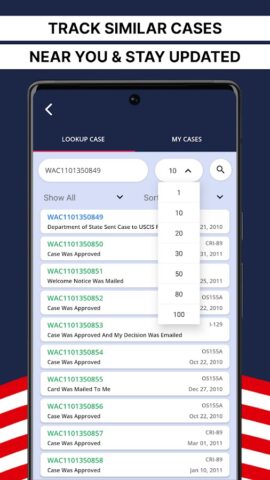 Case Tracker USA Immigration для Android — скриншот 4