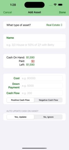 Cashflow Balance Sheet для iOS — скриншот 5