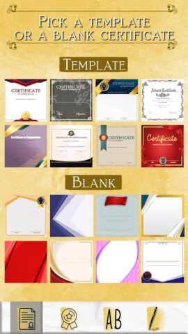Сертификаты Создать для Android — скриншот 2