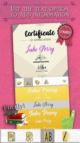 Сертификаты Создать для Android — скриншот 4